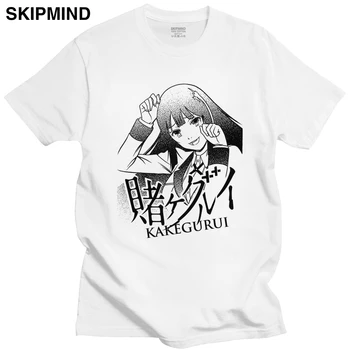 Kawaii Kakegurui Yumeko Jabami T Shirt Mužov Krátky Rukáv Manga a animovaného televízneho seriálu T-tričko Bavlna Fanúšikov Tee Topy Oblečenie