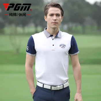 PGM Golf pánske Letné Krátke Rukávy T-shirt Golf Čistej Bavlny Priedušná Rýchle Sušenie bielizne Yf257