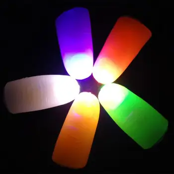 2 ks Magic LED Batériou Napájaný Palce Prsty Svetlo Trik Prop Strany Dodanie