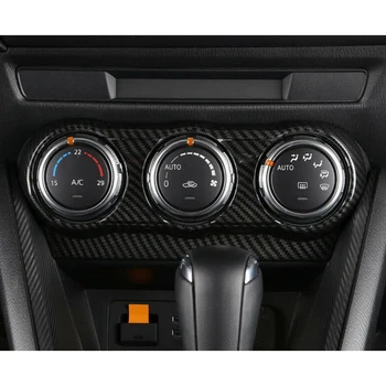 Uhlíkových Vlákien Interiér, klimatizácia Zásuvky Panel Kryt Výbava pre Mazda CX-3 CX3-18