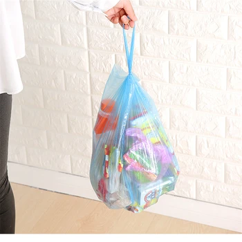 Vesta-štýl Kuchyňa veľké balené odpadky taška B868 jednorazové prenosné vesta čierna pribrala plastového vrecka Domácnosť príslušenstvo