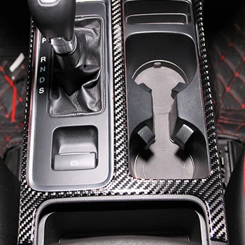 Carbon Interiér Dekorácie Pre Ford Kuga 2017 2018 Stredovej Konzoly Tlačidlo Shift Prevodovka Gombík Vody Pohár Panel Rám Príslušenstvo