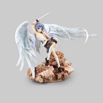 23 cm Anime Anjel Bije Biele Krídla Tenshi Tachibana Kanade Boj Ver PVC Model Dekorácie Deti Krásne Uhol Model Bábiky 9