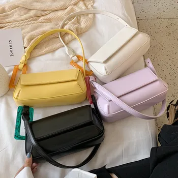 Letné tašky pre ženy 2020 nové luxusné kabelky jednoduchá malá taška módu bolsas femininas candy tassen dames ramenný kožený vak