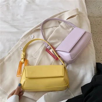 Letné tašky pre ženy 2020 nové luxusné kabelky jednoduchá malá taška módu bolsas femininas candy tassen dames ramenný kožený vak