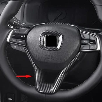 ABS Uhlíkových vlákien Pre Honda Insight 2018 2019 Príslušenstvo volante Vozidla Tlačidlo rám, Kryt Výbava Nálepky auto styling 1pcs