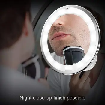 7X/10X Zväčšovacie make-up Zrkadlo S LED Light 360-Stupňový Otočný Márnosť Zrkadlá Domov Kúpeľňa Novinka na Čítanie