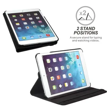 Pre iPad Mini Prípade 360 Stupňov Otáčanie Flip PU Kožené puzdro Pre iPad Mini 2 3 Stáť Prípadoch Šikovný Tablet Kryt Spánku Prebudiť