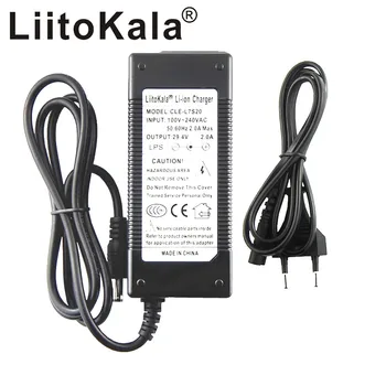 LiitoKala 7S 29.4 V 4A 24v li-ion batéria, nabíjačka Ploche zadajte rýchlo Napájací Adaptér EU/US/AU/UK AC DC 5521 Converter qu