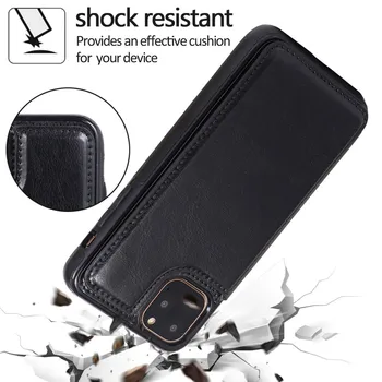 Nového Držiteľa Karty Peňaženky Flip Kožené Shockproof puzdro Pre iPhone 11 Pro Max