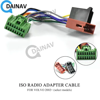 12-132 ISO Rádio Adaptér pre VOLVO 2002+ (vybrané modely) Zapojenie Vedenia Konektor Viesť Loom Kábel Zapojte