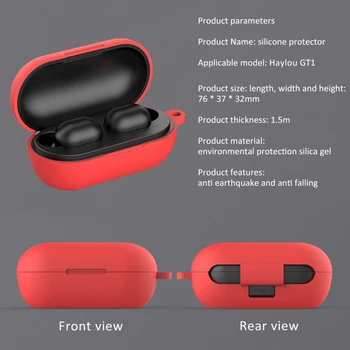 Silikónové Mäkké Ochranné Shockproof Bluetooth Slúchadlo Prípade Haylou GT1 Tws Plus GT1 Plus Bezdrôtové Slúchadlá Box