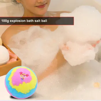 100G Multicolor Vaňa Loptu Domov Hotel Kúpeľňa Spa Body Cleaner Bublina Fizzer Vaňa Bomba Ručné Darček k Narodeninám