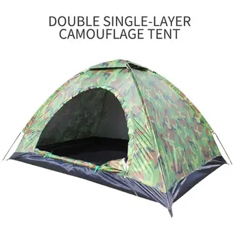 Outdoor Camping Rekreáciu Camping Stan Skladací Stan Vonku Turistické Cestovné 1-4Person Polyester dvojvrstvový Stan