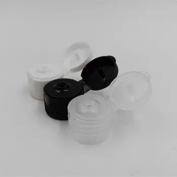 24Pcs/veľa 24/410 Biela Čierna Jasné, Flip Top Spp PP Skrutkovacím uzáverom pre kozmetické balenia cestovné make-up fľaša