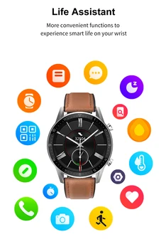 Pre Sony Xperia 1II OnePlus 8 Pro Google Pixel5 Smart Hodinky Business Sledovať Bluetooth Hovor Monitorovanie Srdcovej frekvencie IP68 Smartwatch
