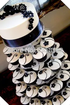5 Úrovne, narodeniny, party dekorácie zásobníka Cupcake Stojan Pre Svadobné dekorácie