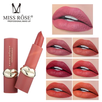 2018 novú Miss rose sexy červené matné rúž, ceruzka 12 farieb nepremokavé dlhotrvajúci rouge a levre mat lippenstift nahé rúž