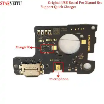 STARVEITU Pre Xiao Mi8 SE Pôvodného USB Rada Flex Kábel Dock Konektor Mikrofónu Podporu Rýchlu Nabíjačku Počítač Pripojenie