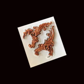 Rám Retro Hranice Duté Úľavu Photo Frame Silikónové Formy Tortu Silikónové Formy Čokoláda Formy DIY Cake Zdobenie Nástroje