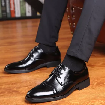 ZJNNK Nové Mužov Oxfords Páni Šaty, Kožené Topánky Trendy Chaussure Homme Zapatos Hombres Muži Móda Topánky Plus Veľká Veľkosť 37-47