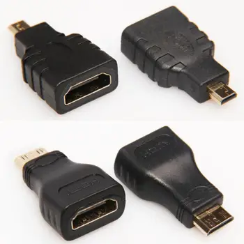 Mini 3-v-1 HDMI Samec Samec Kábel S Micro, Mini HDMI Adaptér Converter Pre Počítač, Televízia Vysoko Rýchlostný Adaptér, HDMI 0.5m3