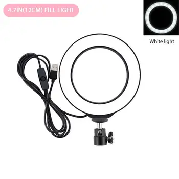 ULUZ 4.7 Palcový Krúžok Svetlo So Stojanom LED Fotoaparátu Selfie Svetlo, Krúžok Na IPhone Statív A Držiaka Telefónu Pre Video Fotografovanie