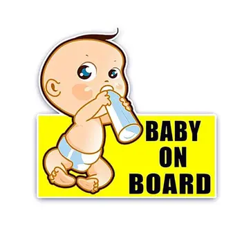 Baby Na Palube Nálepky, Reflexné Vozidla Auto Značky Výstražné Nálepky pre Vodiča