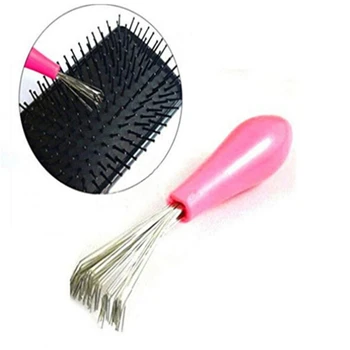 Nový Príchod 1 Ks Odolný Mini Užitočné Hrebeň Vlasov Brush Cleaner Embeded Domov Základný Nástroj Špirála Ochlpenia