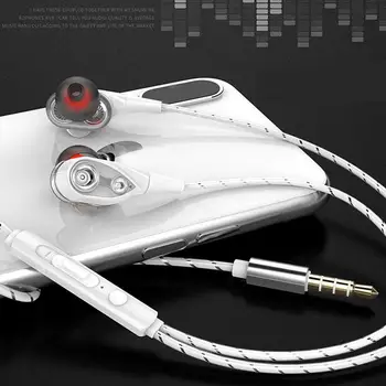 In-ear Dual Ovládač, Slúchadlá Quad-core dual pohybe cievky Micrpphone Slúchadlá Slúchadlá Pre Telefónne slúchadlo Super S Bass J2Q6