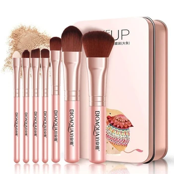 7Pcs/Set Pro Ženy Tváre, make-up Štetce Nastaviť Tvár Kozmetické Krásy Očné tiene Nadácie Blush Brush Make Up Štetec Shopify