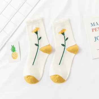 Kórejský Štýl Ženy Čipky Ponožky Bežné Žena, Ponožky, Bavlnené Ponožky Harajuku Krátke Ponožky