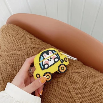 Truck Králik pre Pro Ochranný Kryt Bluetooth Headset Kryt Cartoon Soft Shell Anti-Jeseň Ochranný plášť
