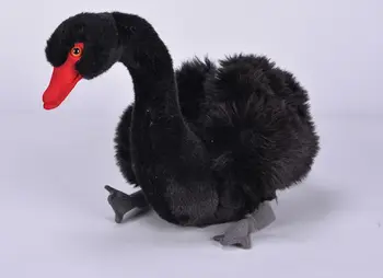 Nová hračka cartoon swan, plyšové hračky o 26 cm biela alebo čierna labuť mäkká bábika baby hračky darček k narodeninám s2198