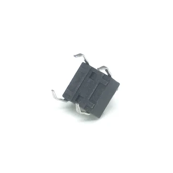 50 ks/veľa 6*6*4.3 mm DIP 12V 0.5 Tlačidlo Micro Switch 4 PIN Hmatové Takt Priame Plug-in Self-Reset Interruptor