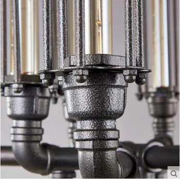 Retro vodovodné Potrubia Prívesok Svetlá Zariadenia Loft Štýl Vintage Priemyselné Svietidlo Závesné osvetlenie Lamparas Colgantes Edison