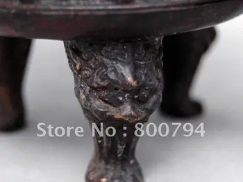 Zberateľské Qing Dynastie medi Dragon Kadidlo Sporák\Lopatku,s vyrezávané, Dekorácie