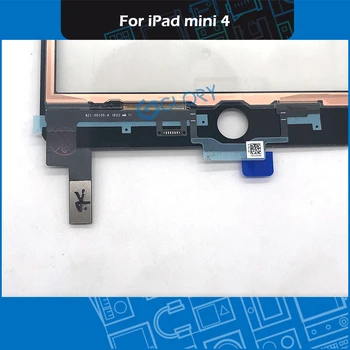 Pre iPad Mini 4 A1538 A1550 Dotykový panel Digitzer Predné Sklo bez Tlačidlo Domov