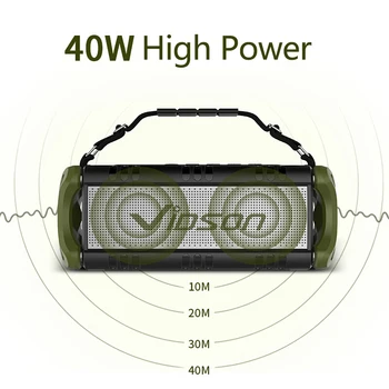 Vidson D8 Vonkajšie Bluetooth Bezdrôtové Reproduktory 40W Vysoko výkonný Subwoofer 360 Priestorový Zvuk 4000 mAh pre Mobilný Telefón Nabíjanie