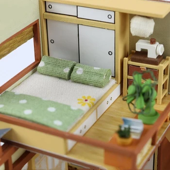 DIY 3D Drevené Miniatúrne Doll House Auta Lesa Dovolenku Budovy Montáž Model Kabíne Domáce Dekorácie Vianoce, Narodeninové Darčeky