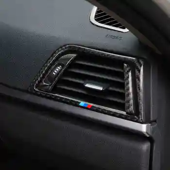 Carbon Fiber Interiéru Vozidla Radenia Klimatizácia CD Panel Dverí, lakťová opierka Kryt Výbava Pre BMW 3 4 Série 3GT F30 F32 F34 F35 F36