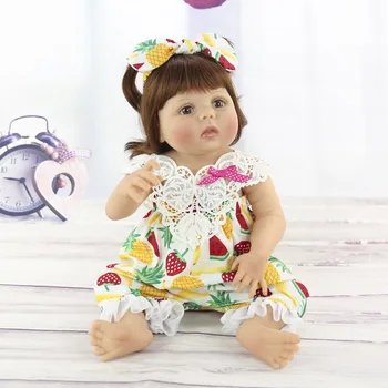 55 cm Reborn Bábiky Baby KEIUMI celého Tela Silikónové Realistické Bábiky Baby Kúpeľ Novorodenca Realisticky Bábika Princezná Bábiky, Hračky Pre Dievčatá