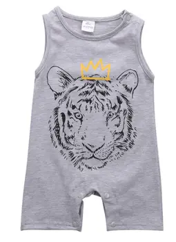 Dieťa Novorodenca Dievča Chlapcov Deti Tiger Oblečenie Romper Kombinézu Jumpsuit Oblečenie