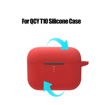 Umývateľný Silikónový Ochranný Kryt Plášťa Anti-jeseň Slúchadlá Prípade QCY T10 Bluetooth Slúchadlo Príslušenstvo