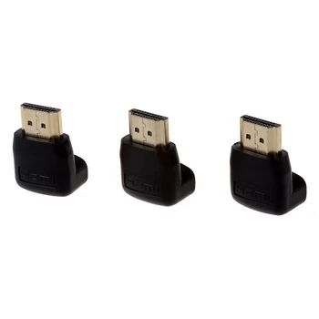 WSFS Hot Tri (3) Pack HDMI Pravý Uhol Konektory/Adaptéry