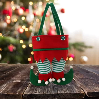 42*22 cm Candy Tašky Christmas Elf Santa Claus Darčeky Vrecku Domáce Dekorácie na Vianočný Stromček Visí Ozdoby na Nový Rok Dovolenku