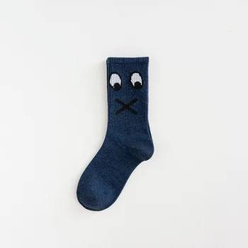 DONG AI 10 Párov Šťastný Cartoon Smajlík Vzor Ponožky Harajuku Zábavné Posádky Bavlnené Ponožky Calceines Roztomilý Módne Žena Ponožky Nové