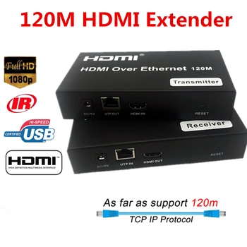 HDMI Extender Konektor 4K HDMI Predĺženie Converter Adaptér Spojka s USB pre PS4 TV HDMI Kábel HDMI Extender