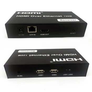 HDMI Extender Konektor 4K HDMI Predĺženie Converter Adaptér Spojka s USB pre PS4 TV HDMI Kábel HDMI Extender