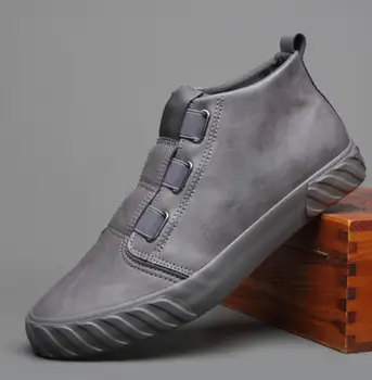 Elastické pánske členkové topánky anti-bump špičkou topánky pracovné topánky luxusné časti kovové pracky na obuv značky dizajnér dezodorant topánky